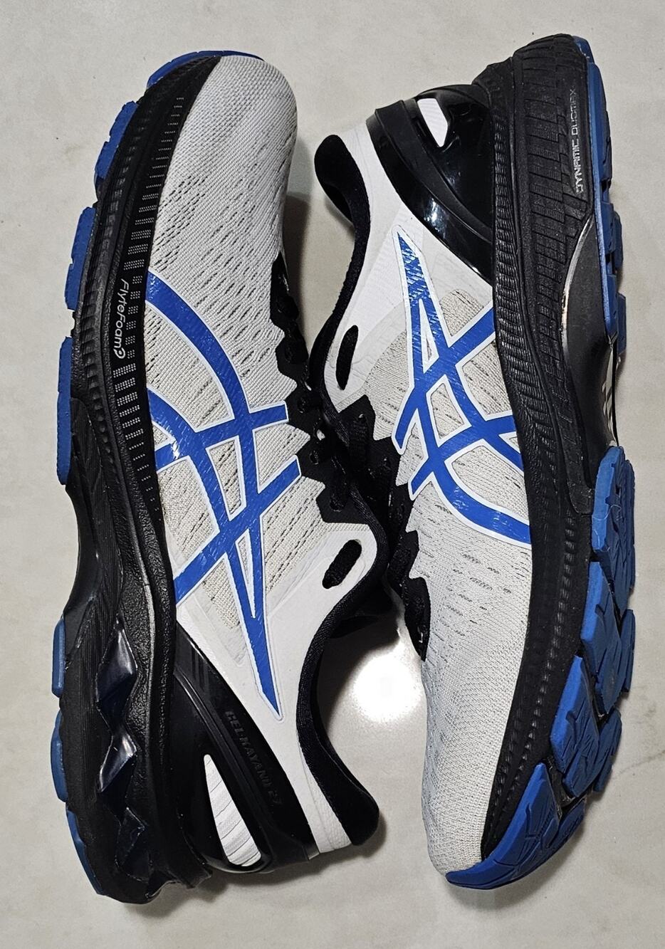 ASICS Gel-Kayano 27 1011B219 White Blue Men's Size 9 Running Shoes